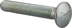 Value Collection - 5/8-11 UNC 4" Length Under Head, Standard Square Neck, Carriage Bolt - Grade 2 Steel, Zinc-Plated Finish - Americas Industrial Supply