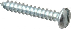 Value Collection - #2 Pan Head Slotted Sheet Metal Screw - Steel, 1/2" Length Under Head, Grade 2 - Americas Industrial Supply