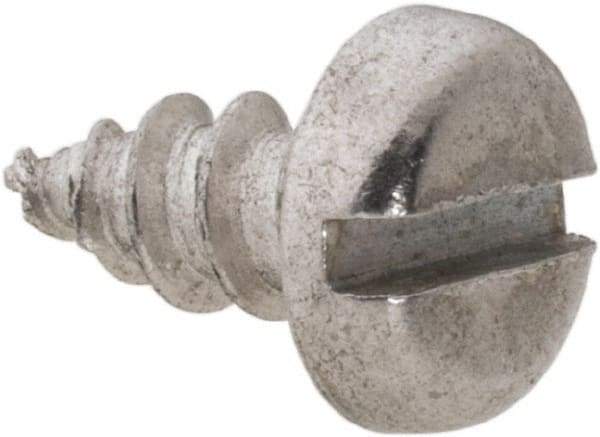 Value Collection - #8 Pan Head Slotted Sheet Metal Screw - Aluminum, 3/8" Length Under Head, ASME B18.6.4 - Americas Industrial Supply