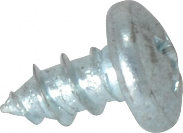 Value Collection - #10 Pan Head Phillips Sheet Metal Screw - Steel, 3/8" Length Under Head, Grade 2 - Americas Industrial Supply
