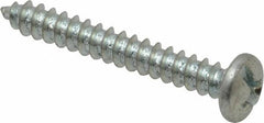 Value Collection - #6 Pan Head Slotted Phillips Sheet Metal Screw - Steel, 1" Length Under Head, Grade 2 - Americas Industrial Supply