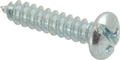 Value Collection - #8 Pan Head Slotted Phillips Sheet Metal Screw - Steel, 3/4" Length Under Head, Grade 2 - Americas Industrial Supply