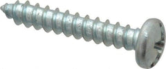 Value Collection - #8 Pan Head Slotted Phillips Sheet Metal Screw - Steel, 1" Length Under Head, Grade 2 - Americas Industrial Supply