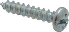 Value Collection - #10 Pan Head Slotted Phillips Sheet Metal Screw - Steel, 1" Length Under Head, Grade 2 - Americas Industrial Supply