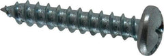 Value Collection - #12 Pan Head Slotted Phillips Sheet Metal Screw - Steel, 1-1/4" Length Under Head, Grade 2 - Americas Industrial Supply