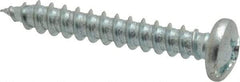 Value Collection - #12 Pan Head Slotted Phillips Sheet Metal Screw - Steel, 1-1/2" Length Under Head, Grade 2 - Americas Industrial Supply