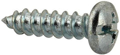 Value Collection - #14 Pan Head Slotted Phillips Sheet Metal Screw - Steel, 1" Length Under Head, Grade 2 - Americas Industrial Supply