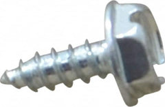 Value Collection - #6 Hex Washer Head Sheet Metal Screw - Steel, 3/8" Length Under Head, Grade 2 - Americas Industrial Supply