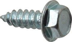 Value Collection - #8 Hex Washer Head Sheet Metal Screw - Steel, 1/2" Length Under Head, Grade 2 - Americas Industrial Supply