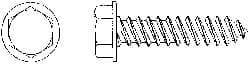Value Collection - #8 Hex Washer Head Sheet Metal Screw - Steel, 1-1/4" Length Under Head, AISI 1016, ASME B18.6.3, ASME B18.6.4 & SAE J933, Grade 1016-1024 - Americas Industrial Supply