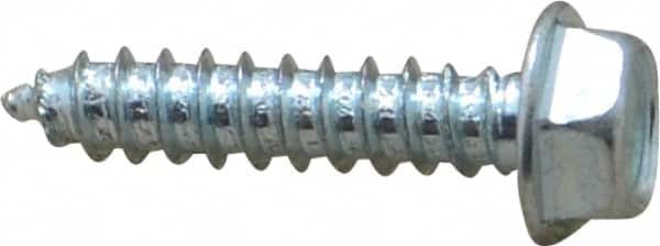 Value Collection - #8 Hex Washer Head Sheet Metal Screw - Steel, 3/4" Length Under Head, Grade 2 - Americas Industrial Supply
