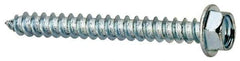 Value Collection - #8 Hex Washer Head Sheet Metal Screw - Steel, 1-1/2" Length Under Head, Grade 2 - Americas Industrial Supply