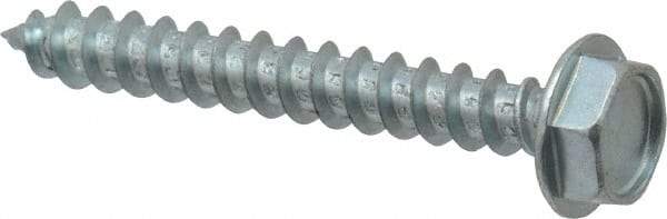 Value Collection - #10 Hex Washer Head Sheet Metal Screw - Steel, 1-1/2" Length Under Head, Grade 2 - Americas Industrial Supply