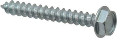 Value Collection - #10 Hex Washer Head Sheet Metal Screw - Steel, 1-1/2" Length Under Head, Grade 2 - Americas Industrial Supply