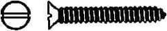 Value Collection - #14 Flat Head Slotted Sheet Metal Screw - Stainless Steel, 1" OAL, Grade 18-8 - Americas Industrial Supply
