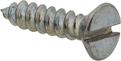 Value Collection - #6 Flat Head Slotted Sheet Metal Screw - Steel, 5/8" OAL, Grade 2 - Americas Industrial Supply