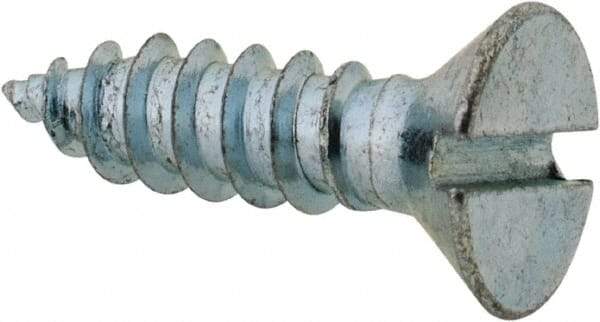 Value Collection - #8 Flat Head Slotted Sheet Metal Screw - Steel, 5/8" OAL, Grade 2 - Americas Industrial Supply