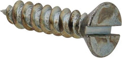 Value Collection - #8 Flat Head Slotted Sheet Metal Screw - Steel, 3/4" OAL, Grade 2 - Americas Industrial Supply