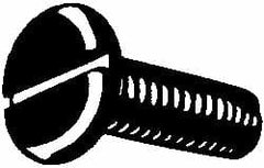 Value Collection - 1/4-20 UNC 1" Length Under Head Slotted Thread Cutting Screw - Americas Industrial Supply