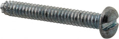 Value Collection - #6-32 UNC Thread, 1" Length Under Head, Slotted Drive Steel Thread Cutting Screw - Pan Head, Grade 2, Point Type F, Zinc-Plated Finish - Americas Industrial Supply