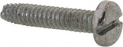 Value Collection - #10-24 UNC Thread, 1" Length Under Head, Slotted Drive Steel Thread Cutting Screw - Pan Head, Grade 2, Point Type F, Zinc-Plated Finish - Americas Industrial Supply