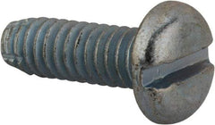 Value Collection - 1/4-20 UNC Thread, 3/4" Length Under Head, Slotted Drive Steel Thread Cutting Screw - Pan Head, Grade 2, Point Type F, Zinc-Plated Finish - Americas Industrial Supply