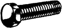 Value Collection - #6-32 UNC Thread, 1/2" Length Under Head, Hex Drive Steel Thread Cutting Screw - Hex Head, Grade 2, Point Type F, Zinc-Plated Finish - Americas Industrial Supply