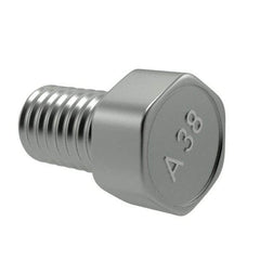 Value Collection - 1/4-20 UNC Thread, 1/2" Length Under Head, Hex Drive Steel Thread Cutting Screw - Hex Head, Grade 2, Point Type F, Zinc-Plated Finish - Americas Industrial Supply