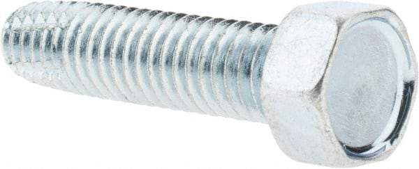 Value Collection - 3/8-16 UNC Thread, 1-1/2" Length Under Head, Hex Drive Steel Thread Cutting Screw - Hex Washer Head, Grade 2, Point Type F, Zinc-Plated Finish - Americas Industrial Supply