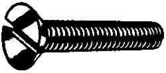 Value Collection - 1/4-20 UNC Thread, 2" OAL, Slotted Drive Steel Thread Cutting Screw - Flat Head, Grade 2, Point Type F, Zinc-Plated Finish - Americas Industrial Supply