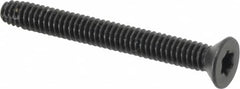Value Collection - 2-1/4" OAL Flat Head T30 Torx Drive Flooring Screw - 1/4-20 UNC, Point Type F, Grade 2 Steel, Black Phosphate Finish - Americas Industrial Supply