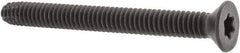 Value Collection - 2-1/2" OAL Flat Head T30 Torx Drive Flooring Screw - 1/4-20 UNC, Point Type F, Grade 2 Steel, Black Phosphate Finish - Americas Industrial Supply