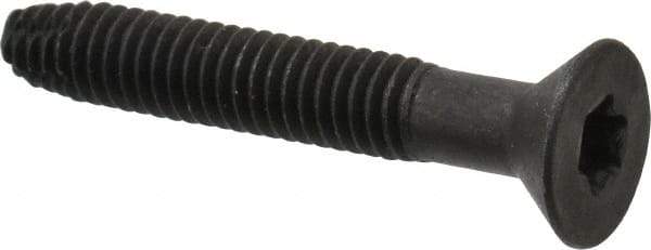 Value Collection - 2" OAL Flat Head T40 Torx Drive Flooring Screw - 5/16-18 UNC, Point Type F, Grade 2 Steel, Black Phosphate Finish - Americas Industrial Supply
