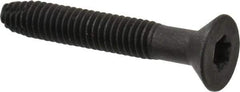 Value Collection - 2" OAL Flat Head T40 Torx Drive Flooring Screw - 5/16-18 UNC, Point Type F, Grade 2 Steel, Black Phosphate Finish - Americas Industrial Supply