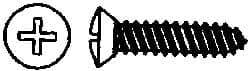 Value Collection - #6 Oval Head Phillips Sheet Metal Screw - Steel, 5/8" OAL, AISI 1016, ANSI/ASME B18.6.4, ASME B18.6.3 & SAE J933, Grade 1016-1024 - Americas Industrial Supply