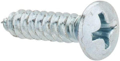 Value Collection - #8 Oval Head Phillips Sheet Metal Screw - Steel, 3/4" OAL, AISI 1016, ANSI/ASME B18.6.4, ASME B18.6.3 & SAE J933, Grade 1016-1024 - Americas Industrial Supply