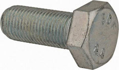 Value Collection - M12x1.25mm Metric Fine, 30mm Length Under Head Hex Head Cap Screw - Fully Threaded, Grade 8.8 Steel, Zinc-Plated Finish, 19mm Hex - Americas Industrial Supply