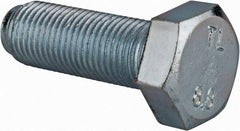 Value Collection - M12x1.25mm Metric Fine, 35mm Length Under Head Hex Head Cap Screw - Fully Threaded, Grade 8.8 Steel, Zinc-Plated Finish, 19mm Hex - Americas Industrial Supply