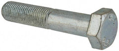 Value Collection - M12x1.25mm Metric Fine, 60mm Length Under Head Hex Head Cap Screw - Partially Threaded, Grade 8.8 Steel, Zinc-Plated Finish, 19mm Hex - Americas Industrial Supply