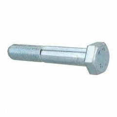 Value Collection - M12x1.25mm Metric Fine, 70mm Length Under Head Hex Head Cap Screw - Partially Threaded, Grade 8.8 Steel, Zinc-Plated Finish, 19mm Hex - Americas Industrial Supply