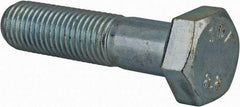 Value Collection - M12x1.50mm Metric Fine, 50mm Length Under Head Hex Head Cap Screw - Partially Threaded, Grade 8.8 Steel, Zinc-Plated Finish, 19mm Hex - Americas Industrial Supply