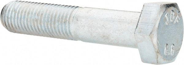 Value Collection - M12x1.50mm Metric Fine, 60mm Length Under Head Hex Head Cap Screw - Partially Threaded, Grade 8.8 Steel, Zinc-Plated Finish, 19mm Hex - Americas Industrial Supply