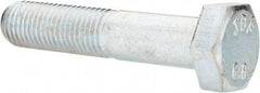 Value Collection - M12x1.50mm Metric Fine, 60mm Length Under Head Hex Head Cap Screw - Partially Threaded, Grade 8.8 Steel, Zinc-Plated Finish, 19mm Hex - Americas Industrial Supply