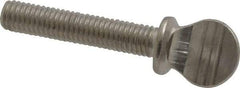 Value Collection - #10-32 Oval Shoulder Grade 18-8 Stainless Steel Thumb Screw - 1" OAL, 0.48" Head Height - Americas Industrial Supply