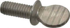 Value Collection - 5/16-18 Oval Shoulder Grade 18-8 Stainless Steel Thumb Screw - 3/4" OAL, 0.78" Head Height - Americas Industrial Supply