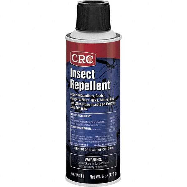 CRC - 8 oz 25% DEET Aerosol Spray - For Biting Flies, Fleas, Gnats, Mosquitos, Ticks - Americas Industrial Supply