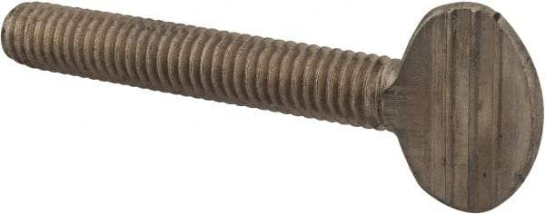 Value Collection - 5/16-18 Oval Shoulderless Grade 18-8 Stainless Steel Thumb Screw - 2" OAL, 0.78" Head Height - Americas Industrial Supply