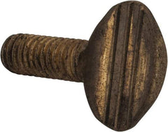 Value Collection - 5/16-18 Oval Shoulderless Brass Thumb Screw - 3/4" OAL, 0.78" Head Height - Americas Industrial Supply
