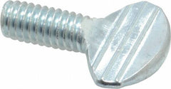 Value Collection - 5/16-18 Oval Shoulderless Grade 2 Steel Thumb Screw - 3/4" OAL, Zinc-Plated Finish - Americas Industrial Supply