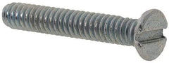 Value Collection - #3-48 UNC, 5/8" OAL Slotted Drive Machine Screw - Flat Head, Grade 2 Steel, Zinc-Plated Finish, Without Washer - Americas Industrial Supply